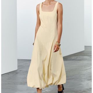 Zara ZW COLLECTION BALLOON MIDI DRESS