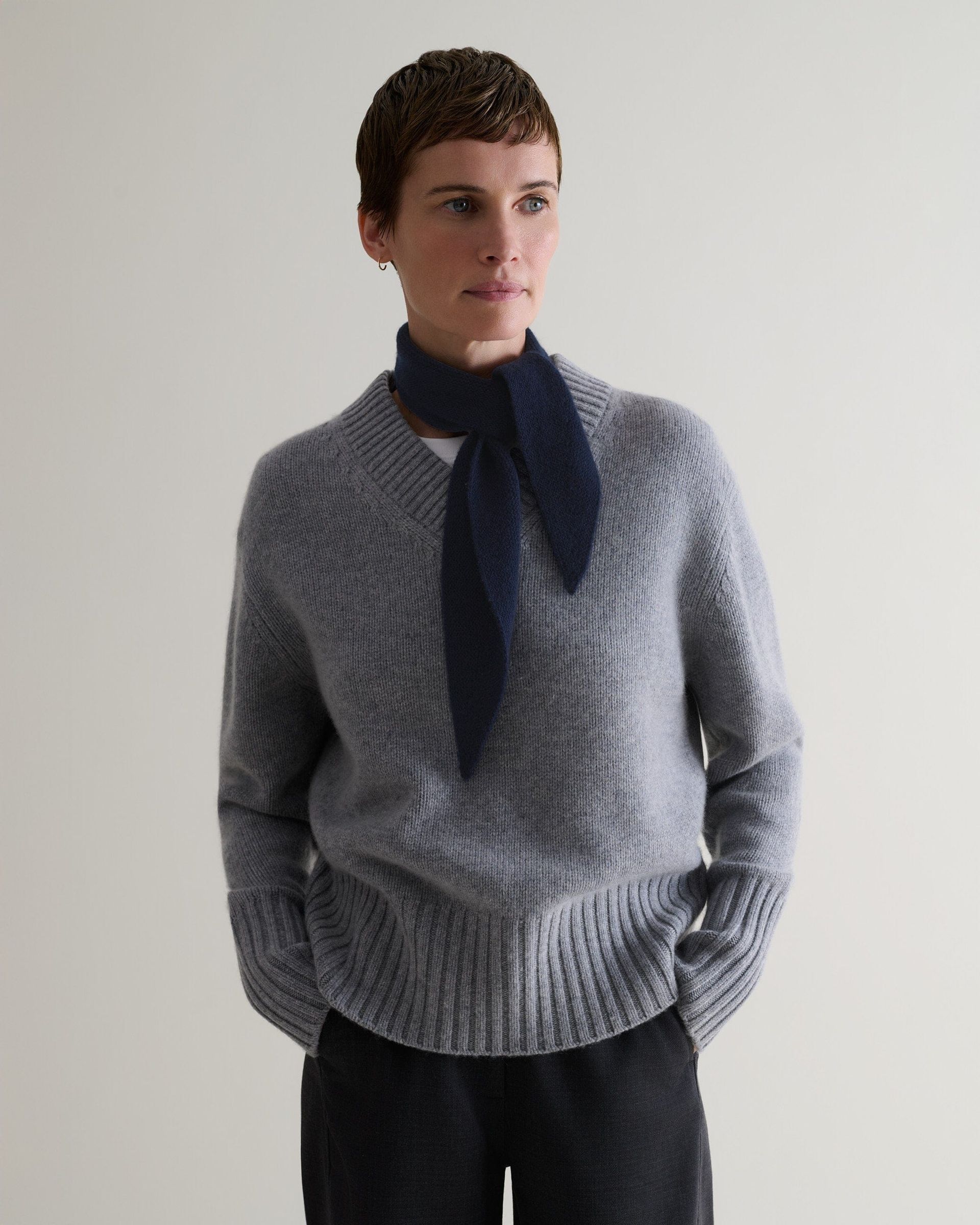 Rise & fall, Finest Cashmere Ribbed Micro Bandana