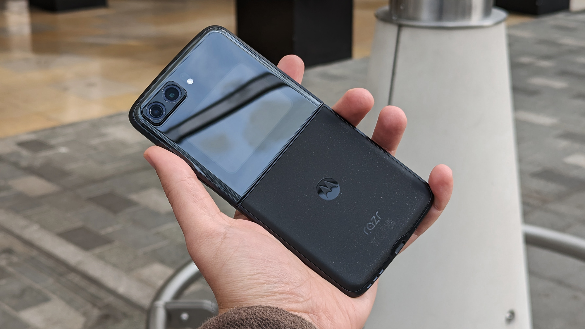 Motorola Razr 2022 review tilts back open