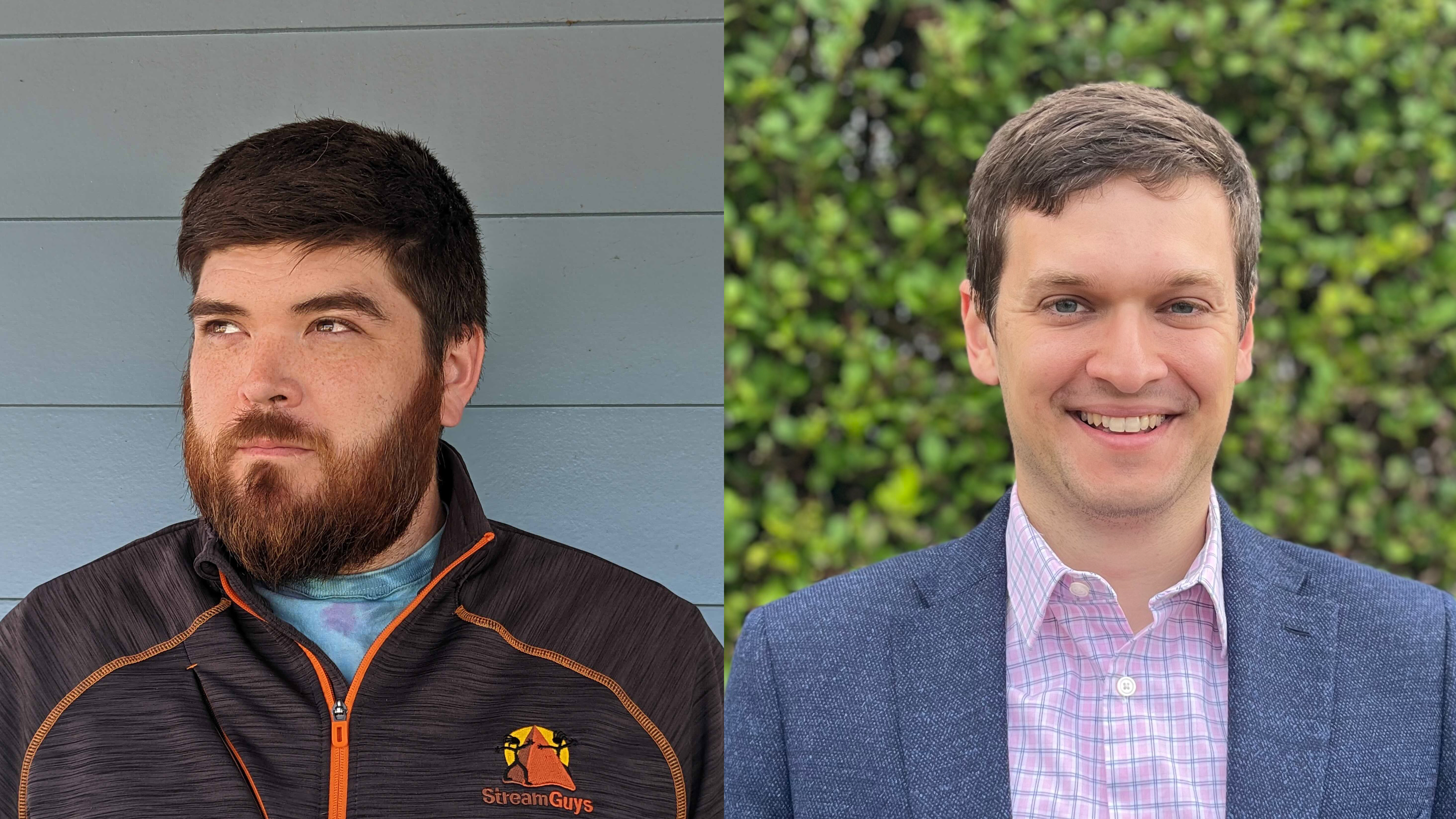 Jesse Orr (right) and Tim LaBelle (left) from StreamGuys.