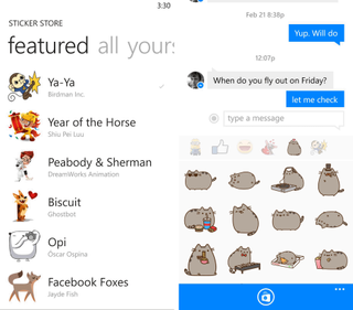 Facebook Messenger Stickers