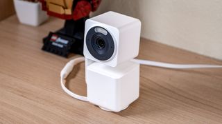 Wyze Cam Pan v4 on a desk