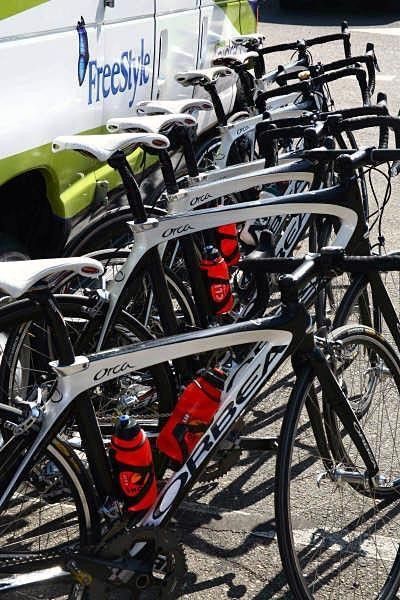 Team issued Orbea Orca Team Type 1 enjoyed testing their new machines under the Solvang sun
