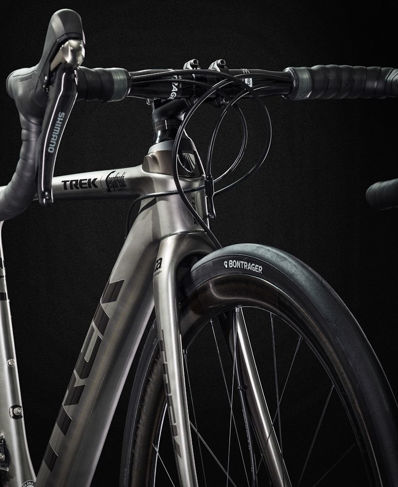 The cockpit of Degenkolb's custom Trek Domane SLR