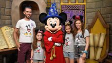 meeting Mickey Mouse at Disney