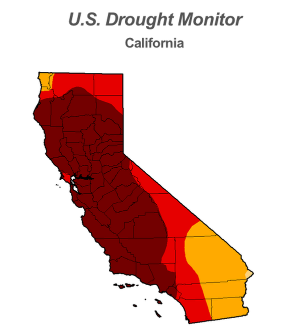 99.8 percent of California suffering from &amp;#039;severe&amp;#039; drought