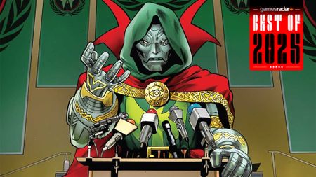 Sorcerer Supreme Doom from Marvel Comics with red GamesRadar+ Best of 2025 badge in upper right.