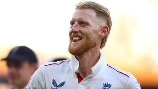 Ben Stokes of England walks from the field at stumps on day one of the First 2025/26 Ashes Series Test Match between Australia and England at Perth Stadium on November 21, 2025 in Perth, Australia.