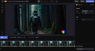 best AI video editing tools; editing a video in Runway