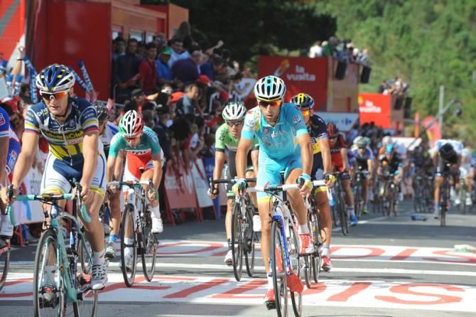 Vincenzo Nibali (Astana) finishes in the main field
