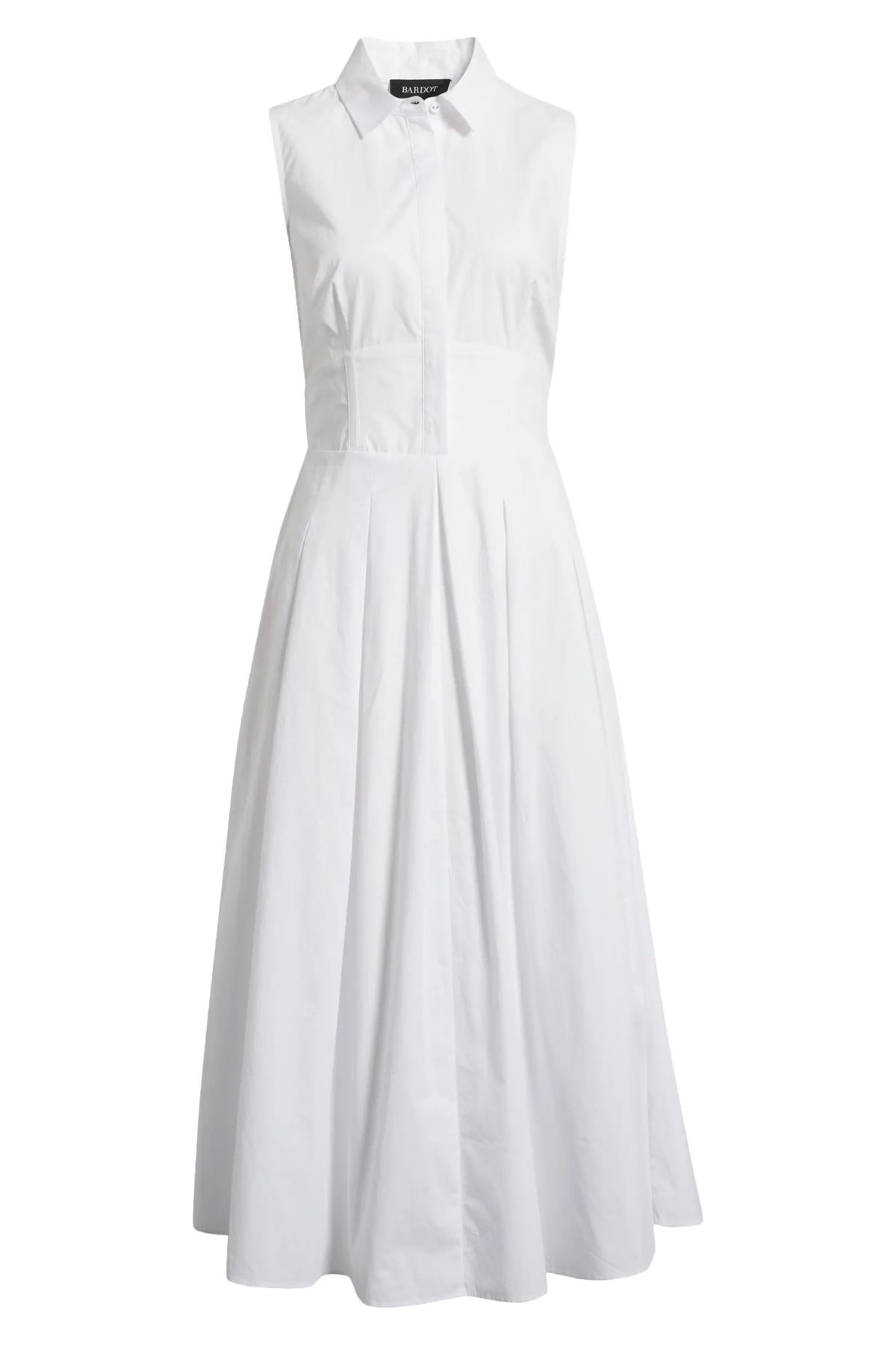 Bardot Levante Cotton Midi Shirtdress