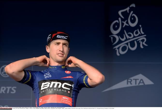 Taylor Phinney (BMC) won the first leader's jersey in Dubai