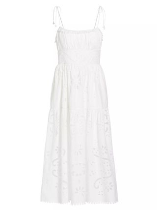 Sea New York, Liat Eyelet Embroidered Midi-Dress