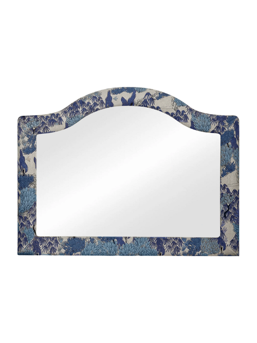 Garden Walk Upholstered Mantel Mirro