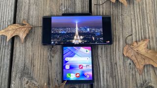 LG Wing dual flip screen smartphone