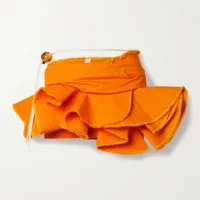 JACQUEMUS Artichaut Ruffled Frayed Mini Skirt