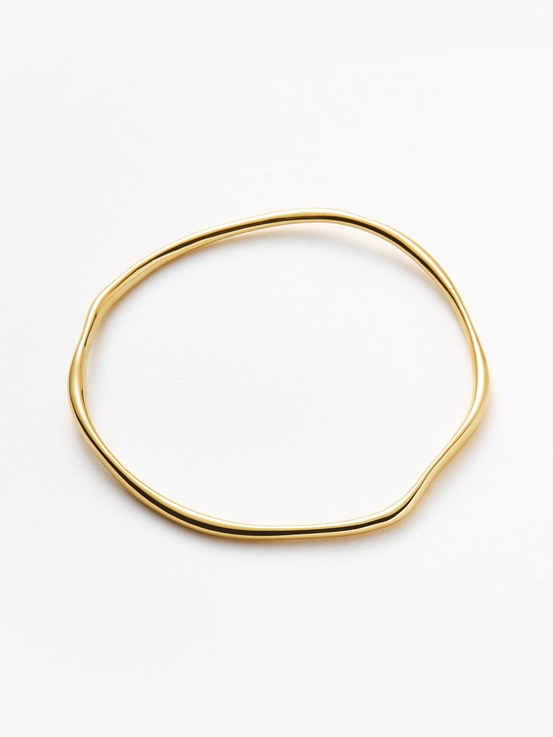 Molten Ripple Bangle | 18ct Gold Vermeil - 18ct Gold Vermeil / S/m - 20.1cm