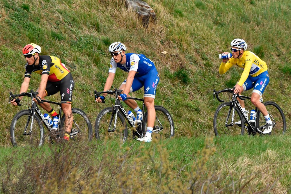 Julian Alaphilippe in the peloton during stage 5 at Paris-Nice