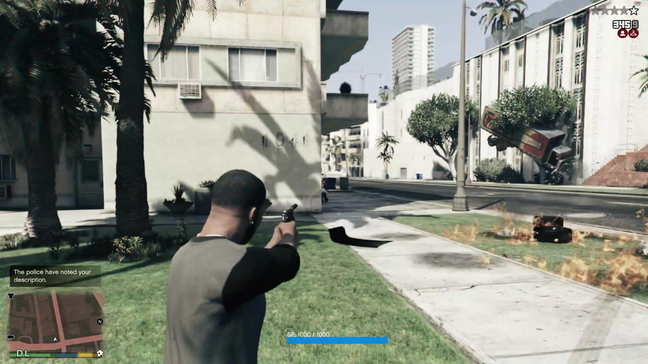 The GTA 6 wanted system mod notes that the police have Franklin's description.
