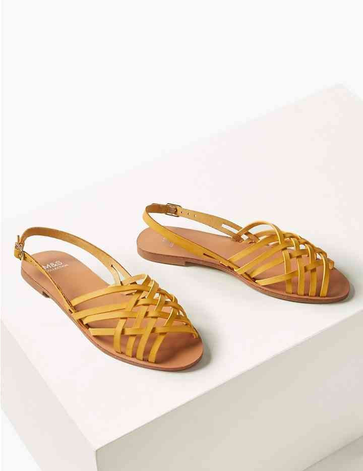 marks and spencer tan sandals