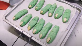 witch finger sugar cookies