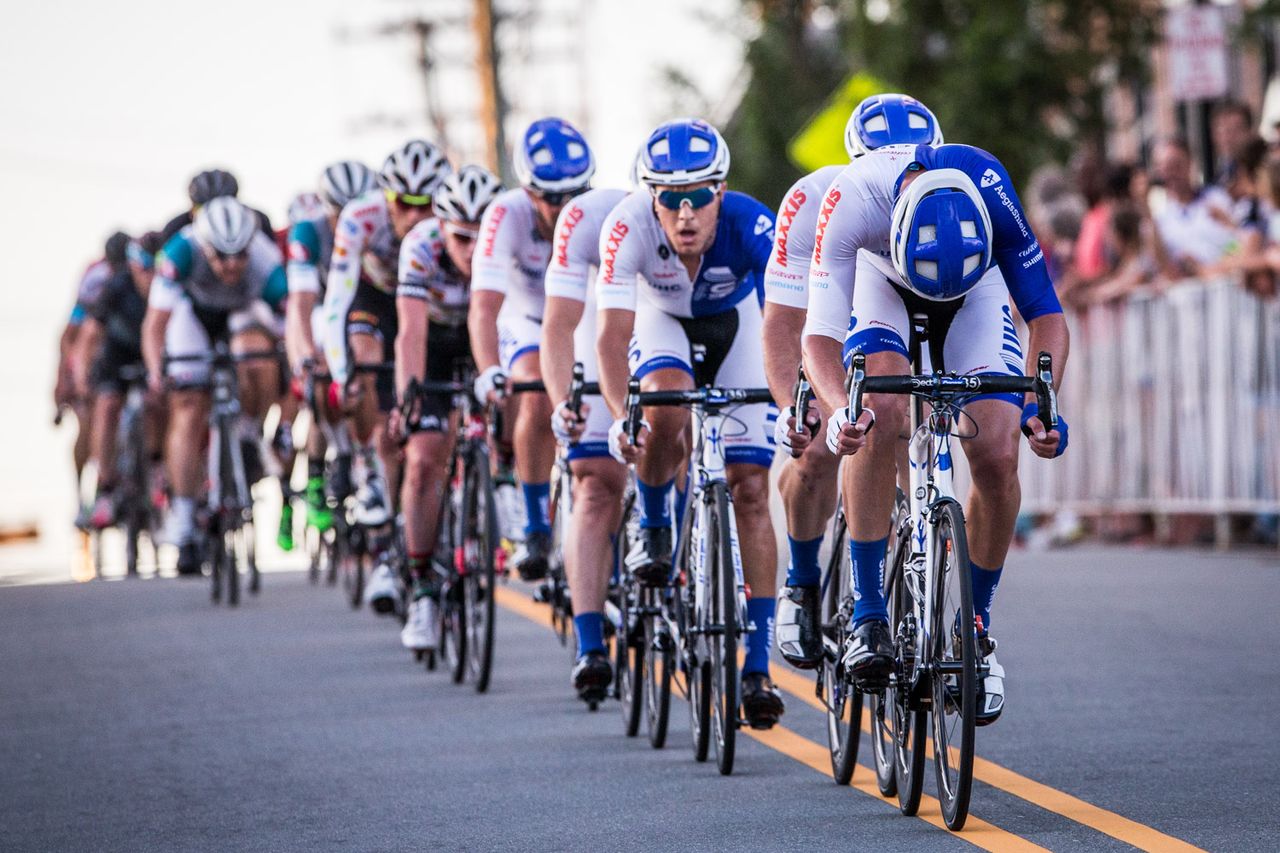 UnitedHealthcare comes to the front with one lap to go.