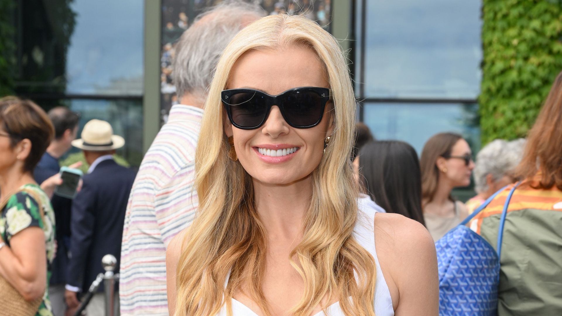 Katherine Jenkins' Wimbledon pedicure pays homage to tennis' iconic dress code in the chicest way