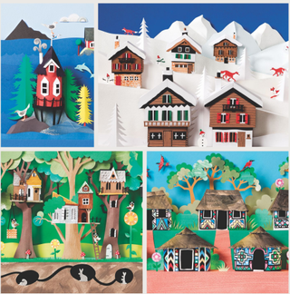 Paper art: Little Houses