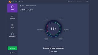 A screengrab of Avast antivirus