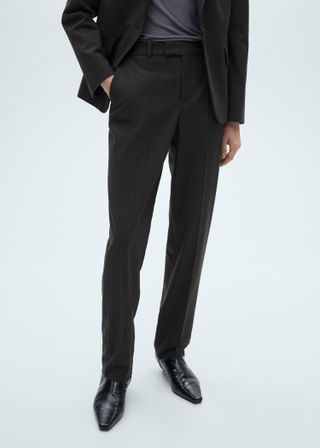 Pinstripe Suit Pants - Women | Mango Usa