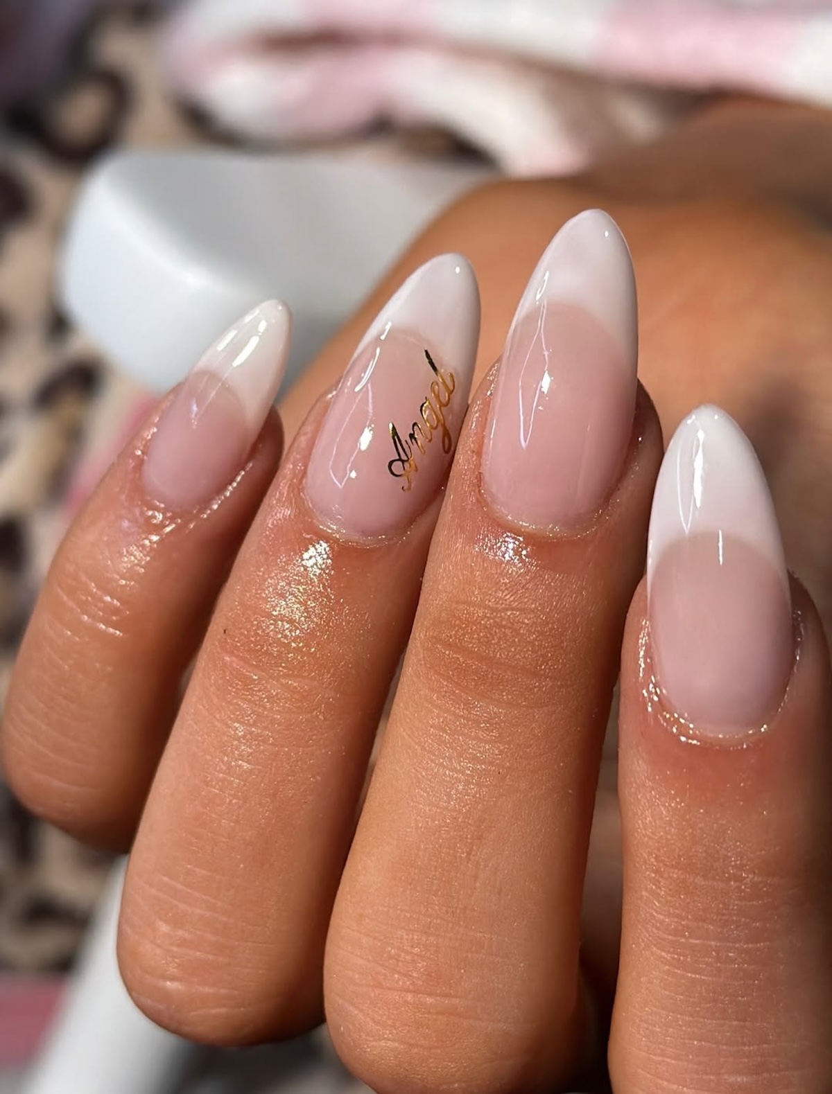Tate McRae's Victoria's Secret manicure.