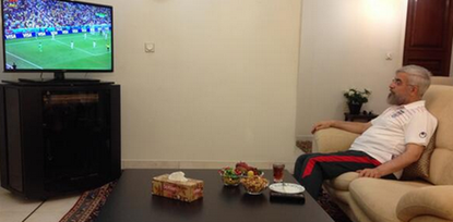 Iran's president tweets a photo of the most depressing World Cup viewing party ever