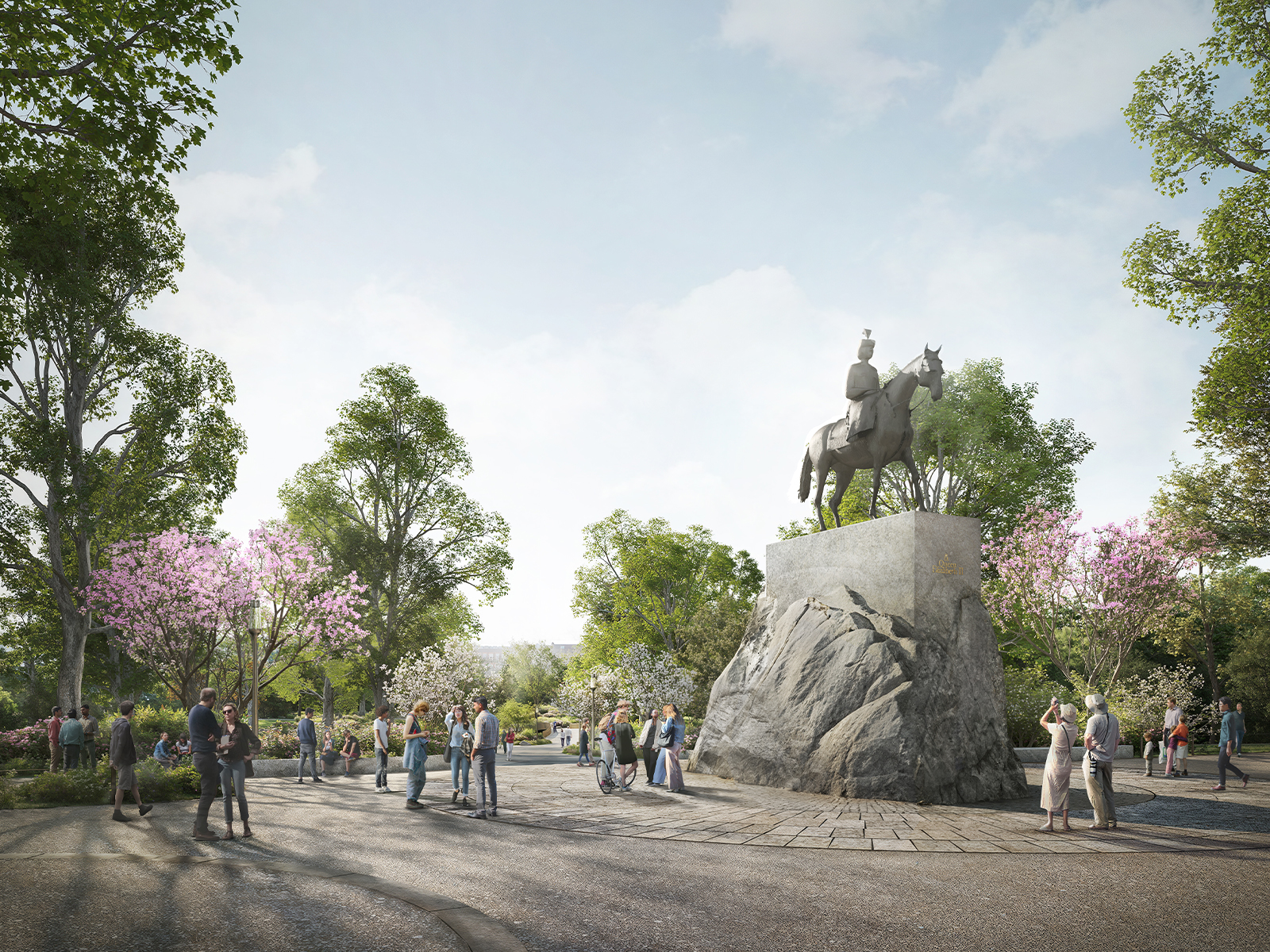 J&L Gibbons National Monument design for Queen Elizabeth II