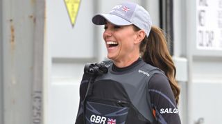 Catherine, Duchess of Cambridge during her visit to the 1851 Trust and the Great Britain SailGP Team