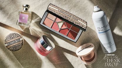 New beauty products for February including Dior Eyeshadow Palette, Elemis Rose Pro-Collagen Marine Cream, Jo Malone London Robe &amp; Vanilla perfume, Jones Road Blusher and Olaplex Dry Shampoo