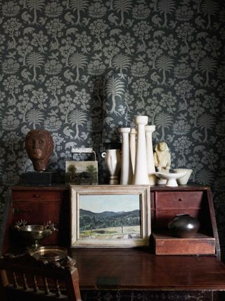 Interior of a home of a creative and collector, from the What We Keep book by Jean Lin