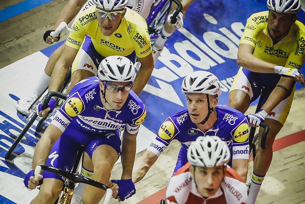 Iljo Keisse and Elia Viviani won the first Madison on day 4 at the Gent Six