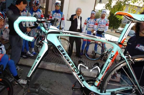 Savio points out his favourite bike