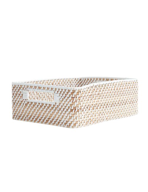 Sedona White Low Open Tote