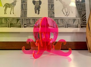 Brightecture neon octopus sculpture