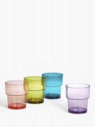 Stacking Plastic Picnic Tumblers, £12 for set of 4, John Lewis & Partners
