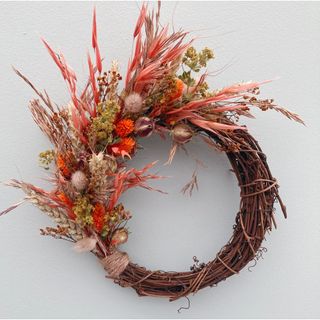 A naked autumn wreath
