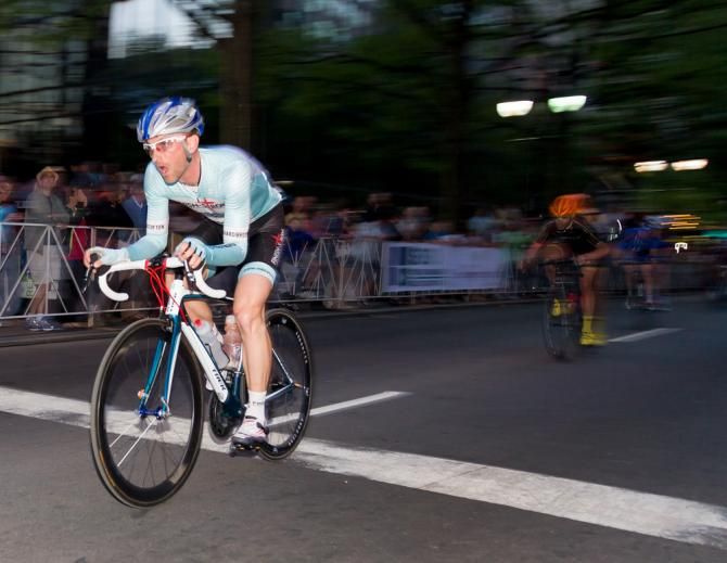 Finish Strong's Andy Crater makes a move.