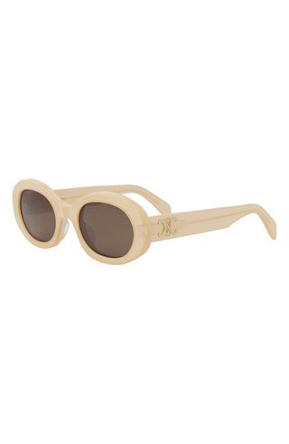 Triomphe 52mm Oval Sunglasses