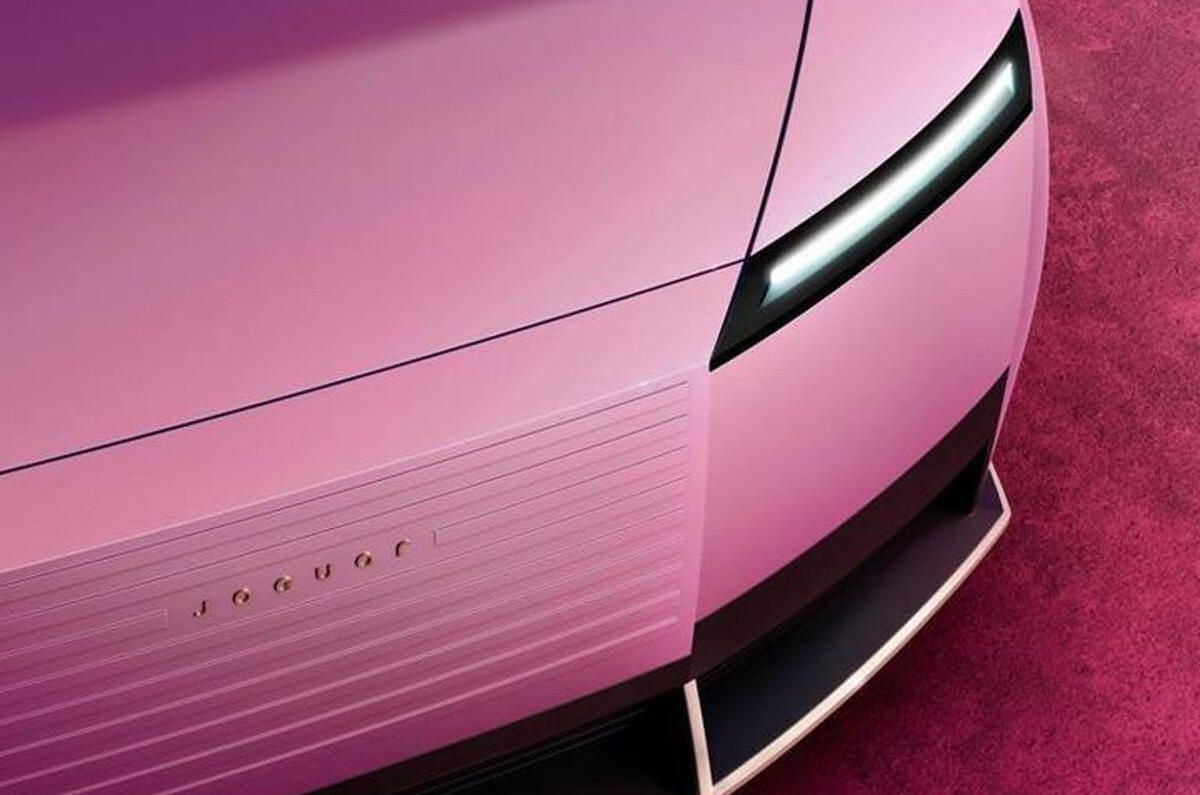 Jaguar concept car in pink