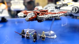 Ahsoka Tano’s T-6 Jedi Shuttle Lego set on display at SDCC 2023