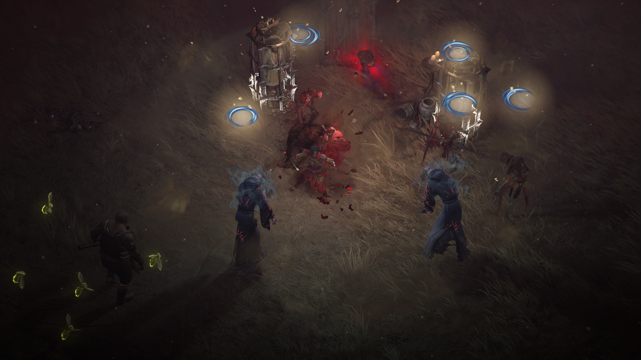 Diablo 4 season 2 screenshot of a character using a new Vampiric Power