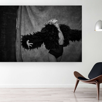Black, Wall, Black-and-white, Room, Furniture, Art, Stock photography, Photography, Wall sticker, Visual arts, 
