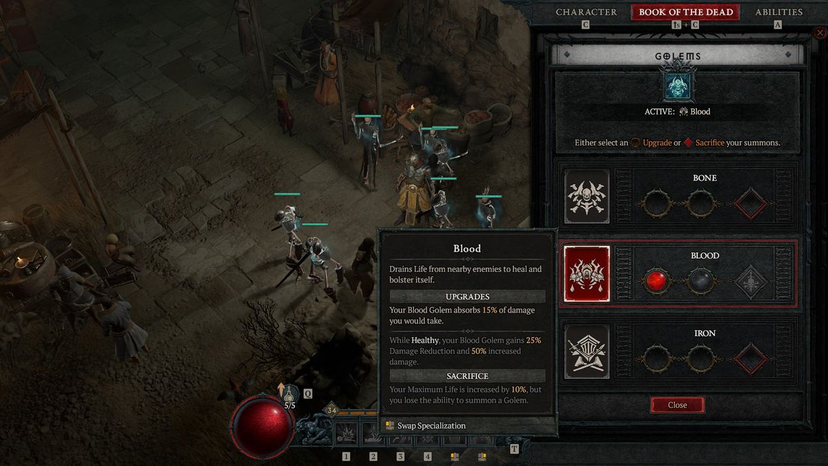 Diablo 4 Golem types