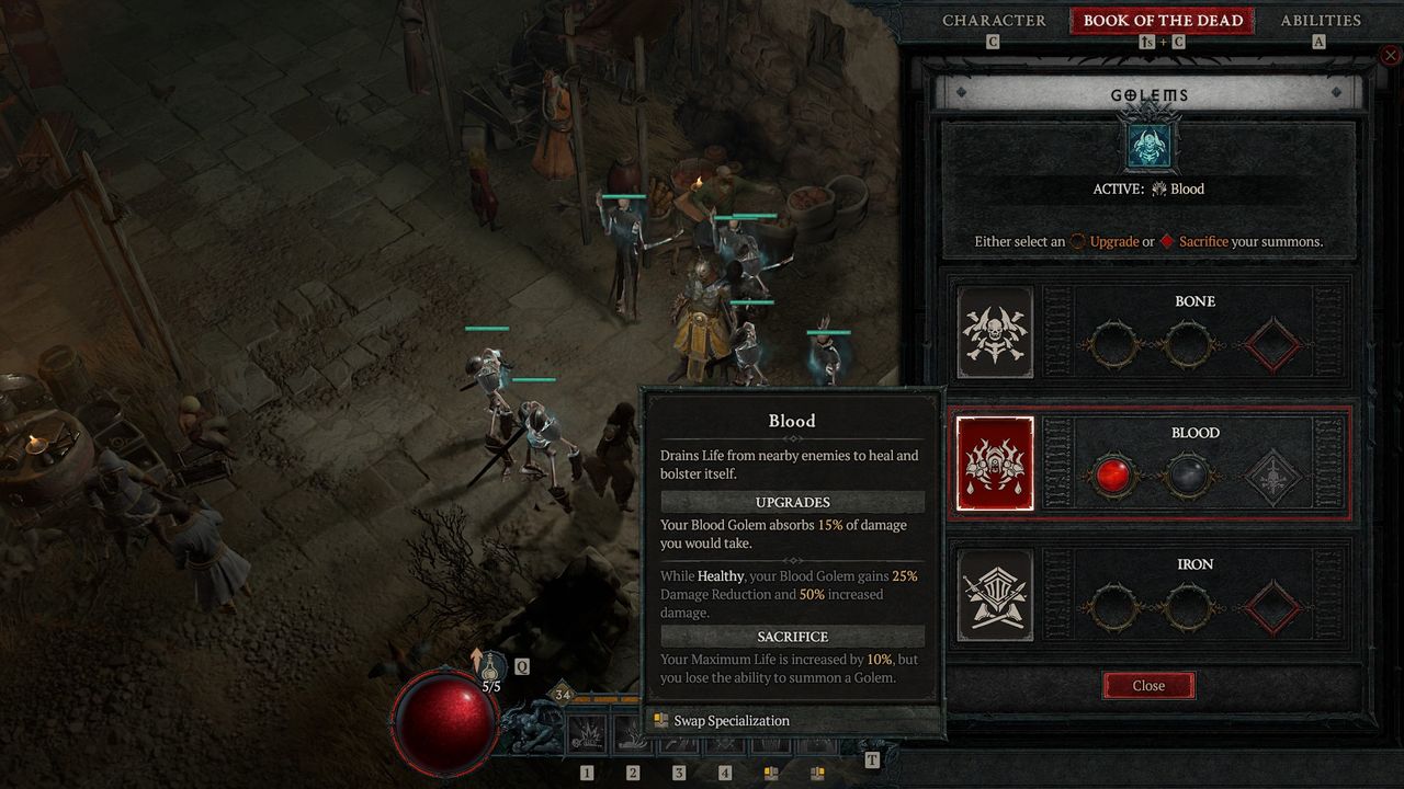Diablo 4 Golem types